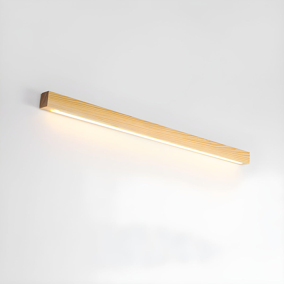Elvivine lineær, minimalistisk LED-væglampe i træ