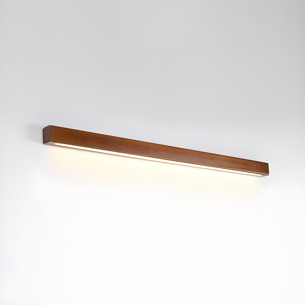 Elvivine lineær, minimalistisk LED-væglampe i træ