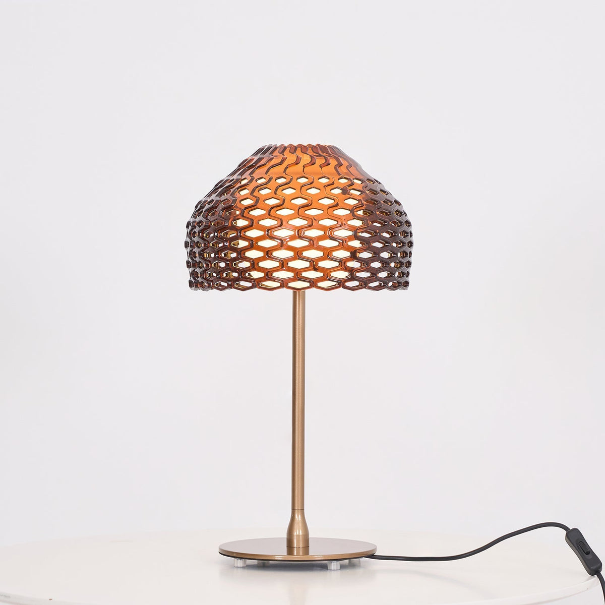 Vintace industriell bordslampa i plast