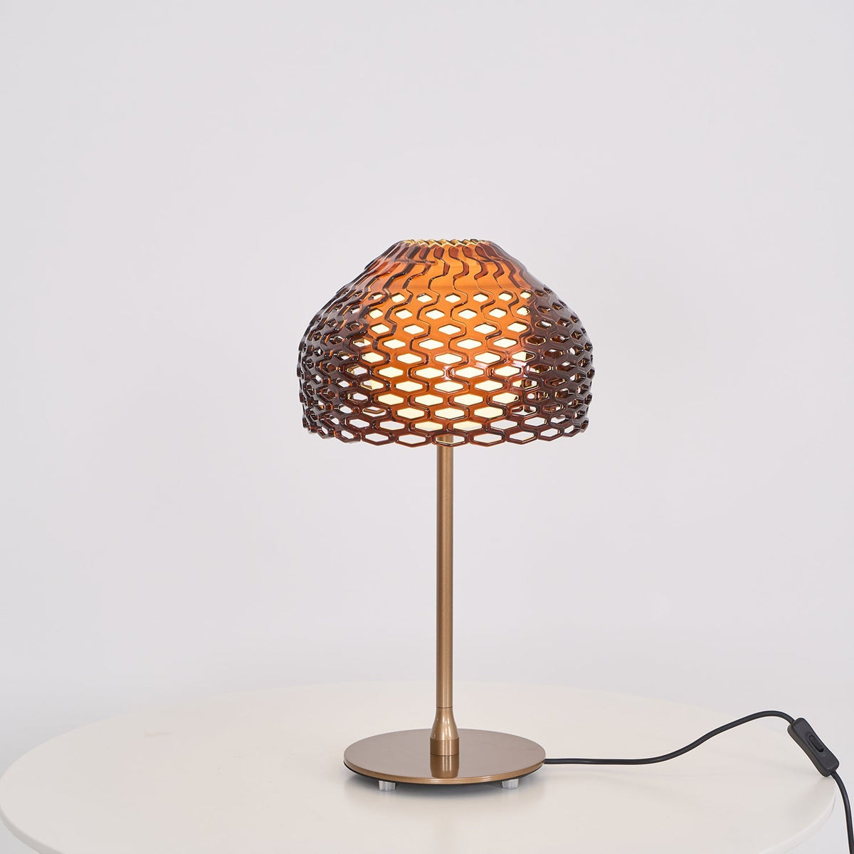 Vintace industriell bordslampa i plast