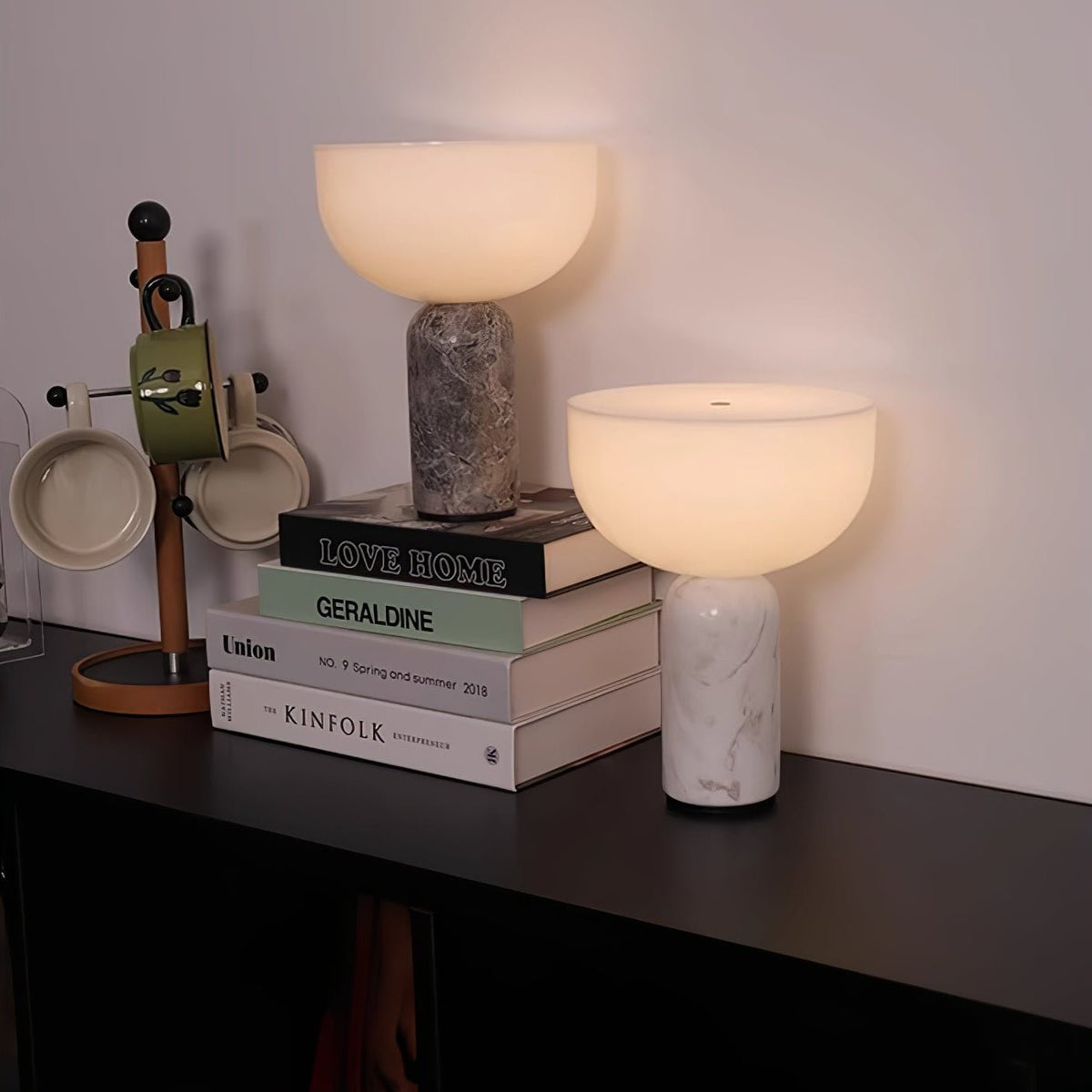 Vicky minimalistisk bordlampe i marmor
