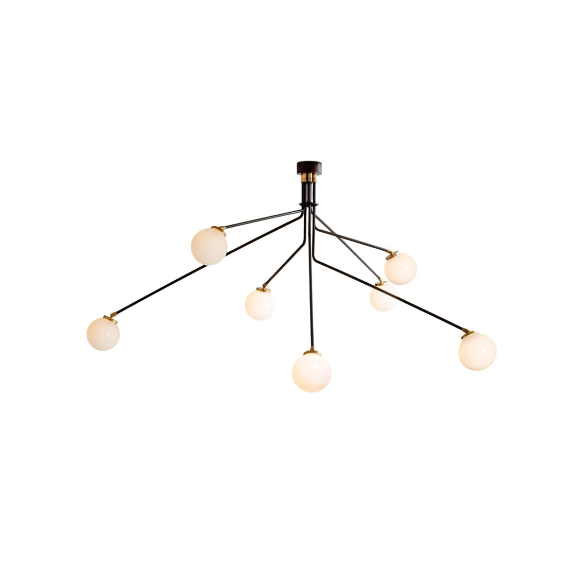 Vatnuvyo Modern Minimalist Brass Metal Glass Ceiling Lamp
