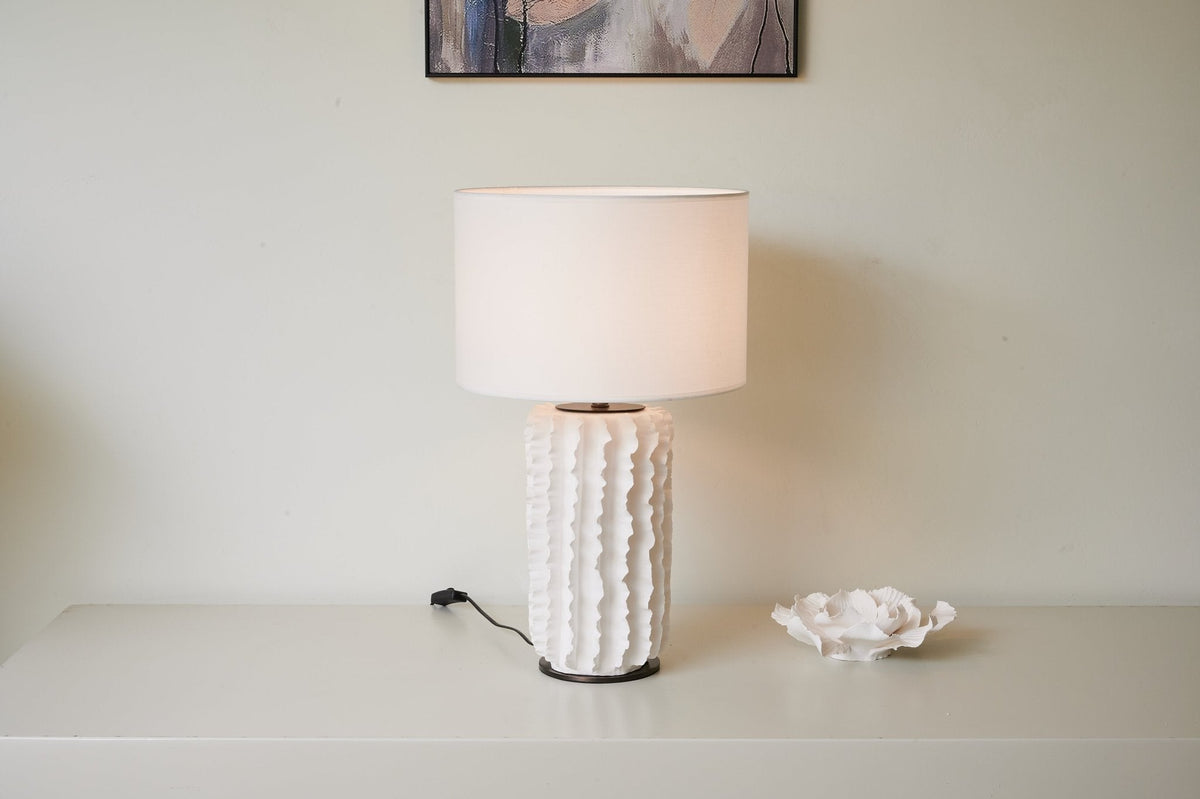 Candeeiro de mesa em cerâmica minimalista Evelyn