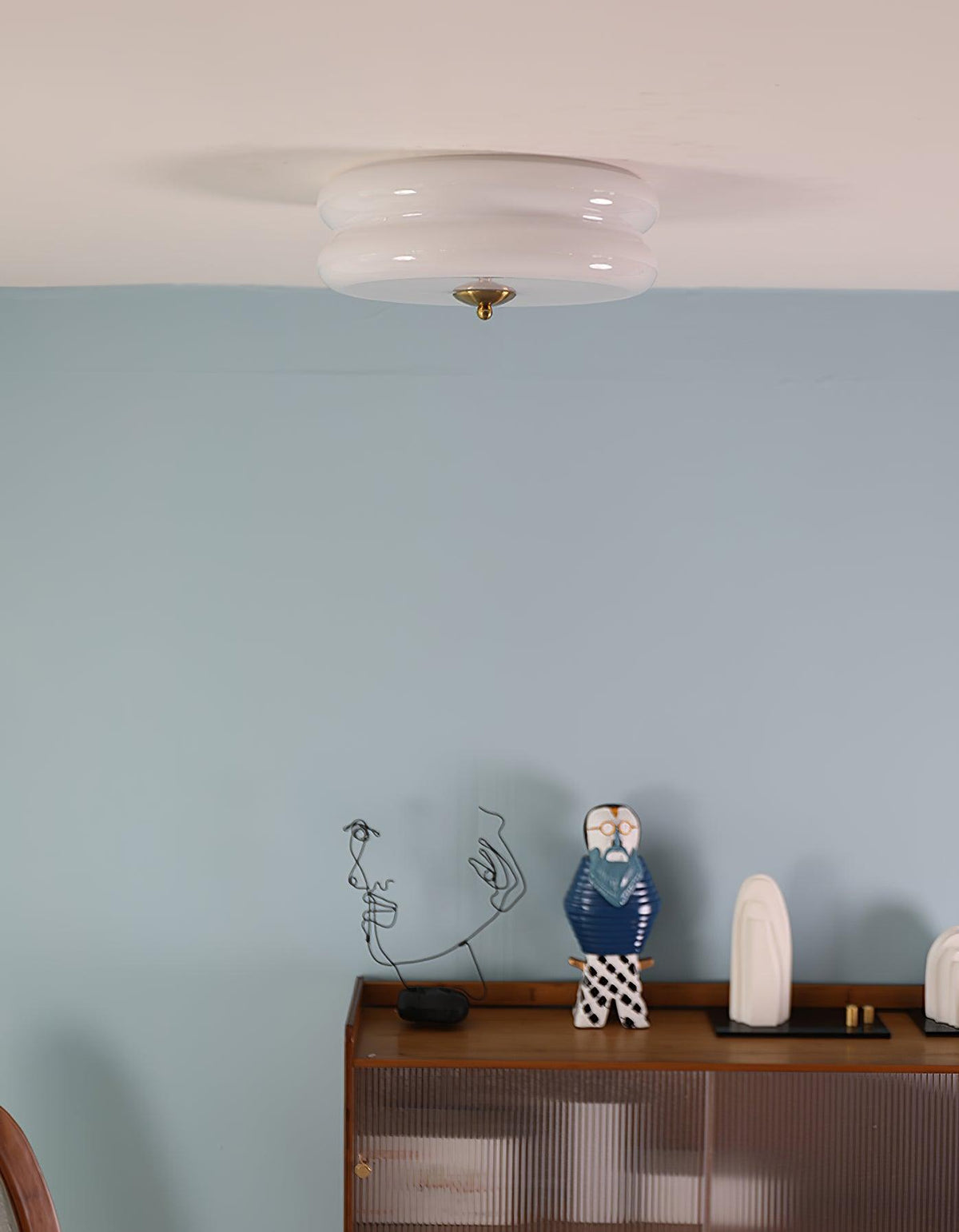Eirinine Ceiling Light Art Deco Vintage Glass