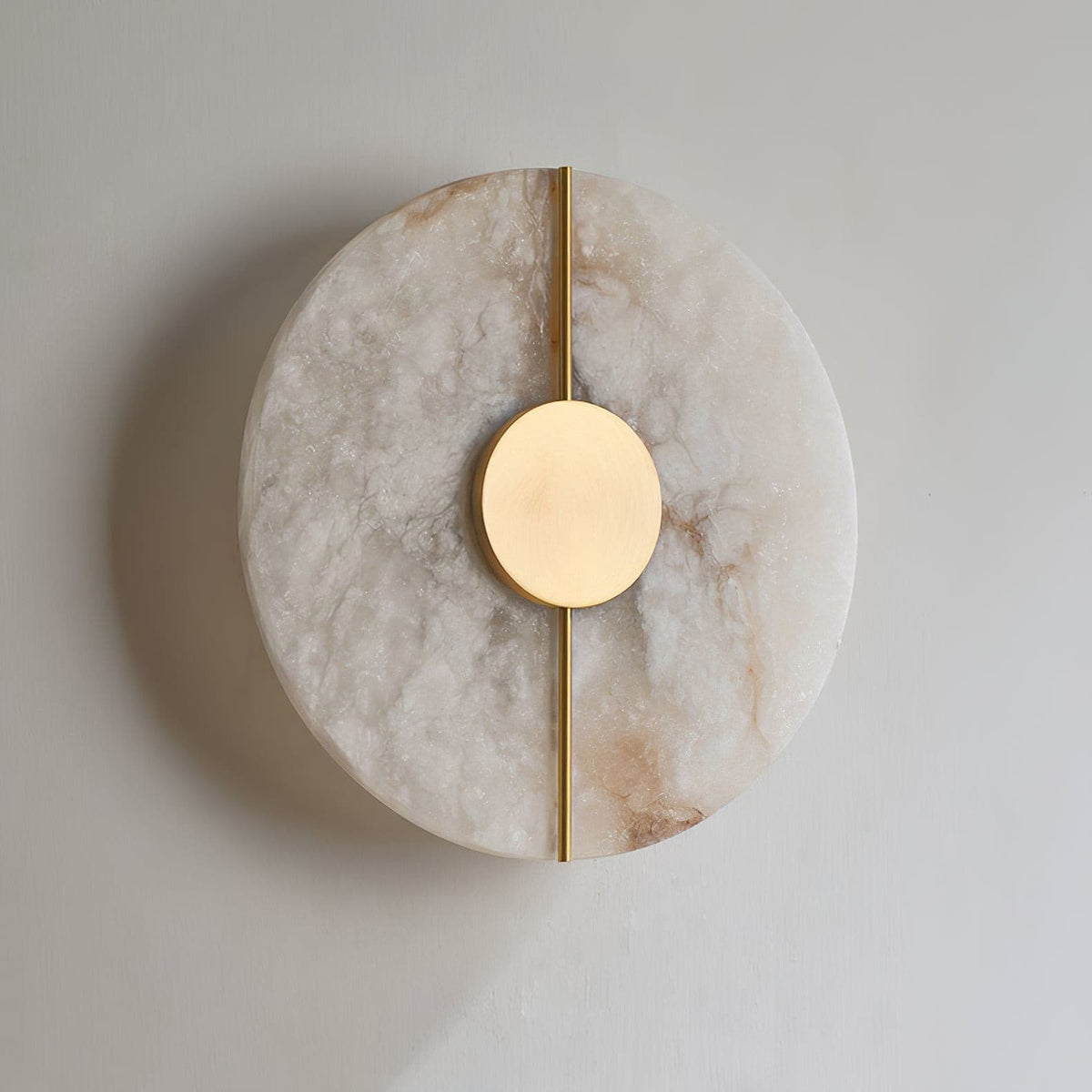 Candeeiro de parede artístico, dolomite e cobre, estilo retro