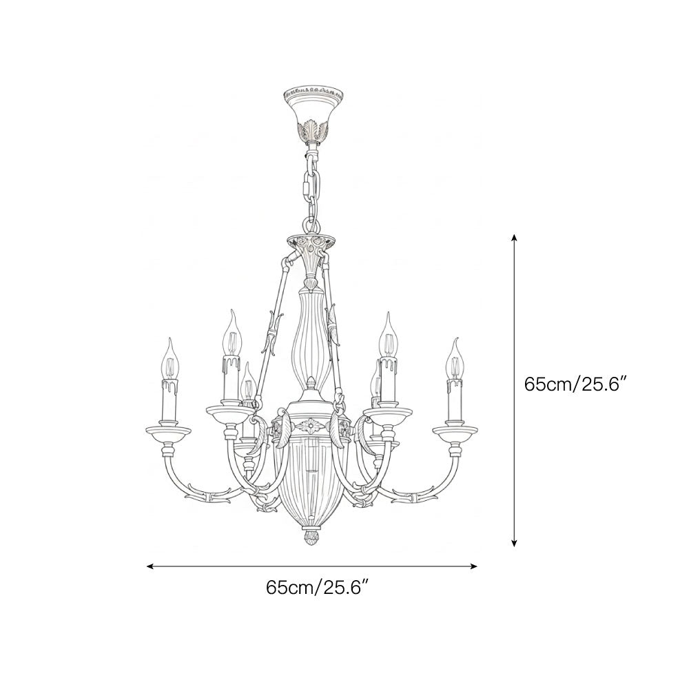 Candelabro de latão Valerix