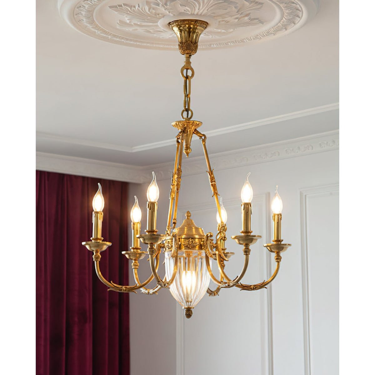Candelabro de latão Valerix