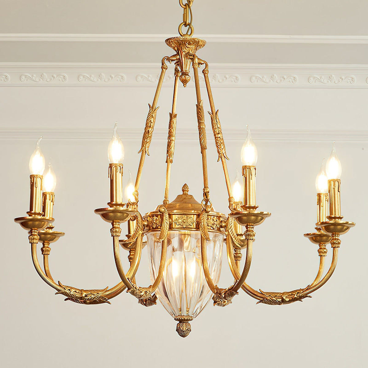 Candelabro de latão Valerix