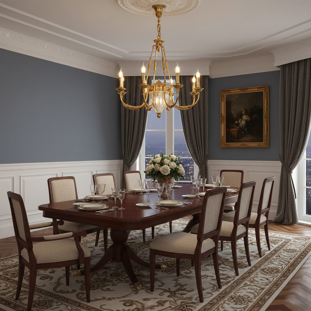 Candelabro de latão Valerix