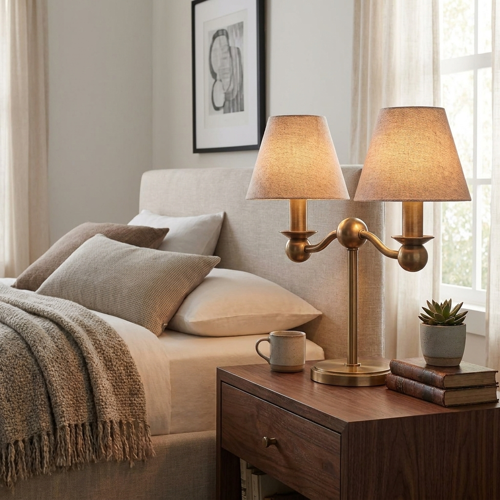 Graftwick-bordlampe i stof
