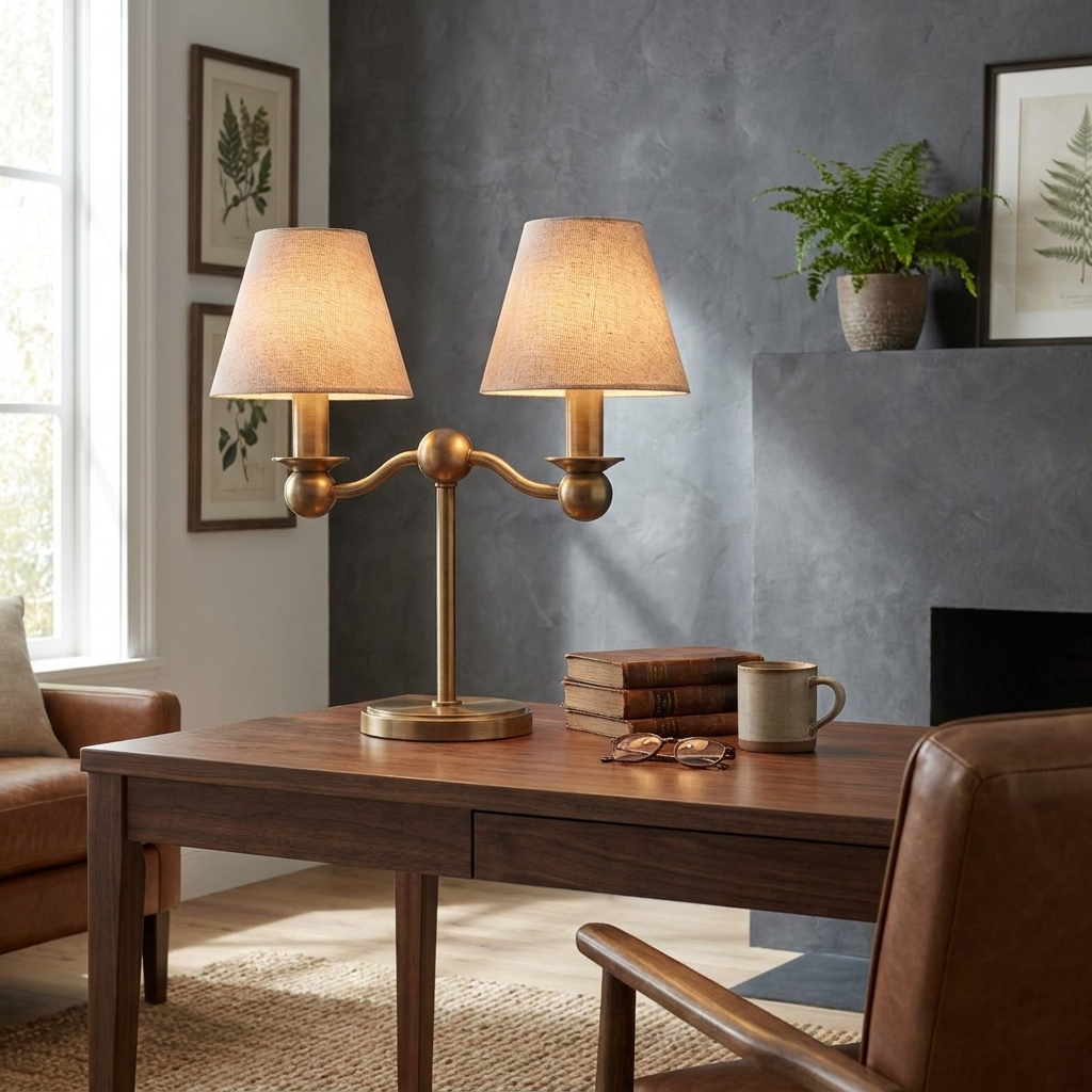 Graftwick-bordlampe i stof