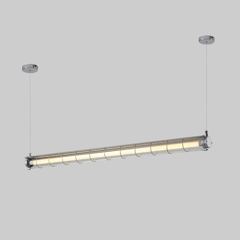 Candeeiro suspenso linear industrial Alaric