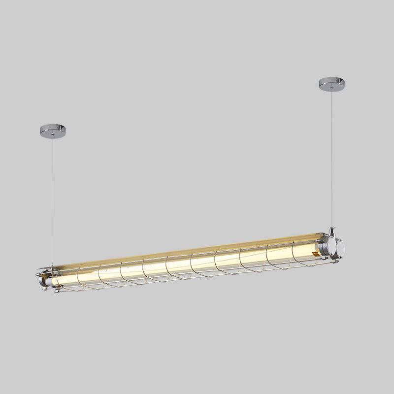 Candeeiro suspenso linear industrial Alaric
