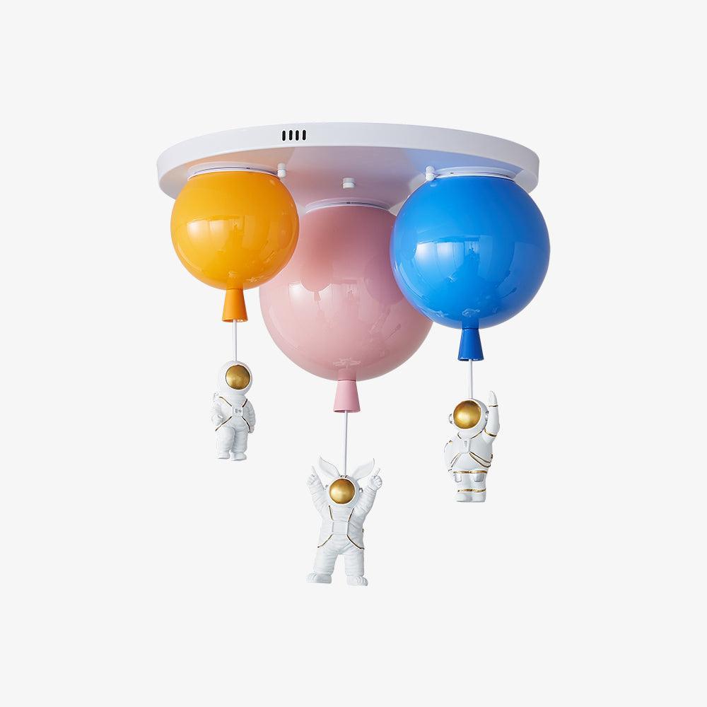 Candeeiro de teto Lumanelle Astronauta Balão brilhante para quarto de criança
