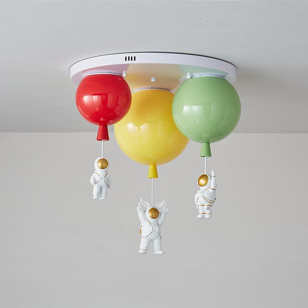 Candeeiro de teto Lumanelle Astronauta Balão brilhante para quarto de criança