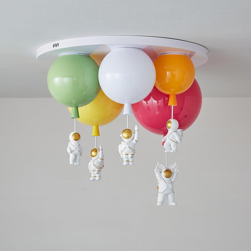 Candeeiro de teto Lumanelle Astronauta Balão brilhante para quarto de criança