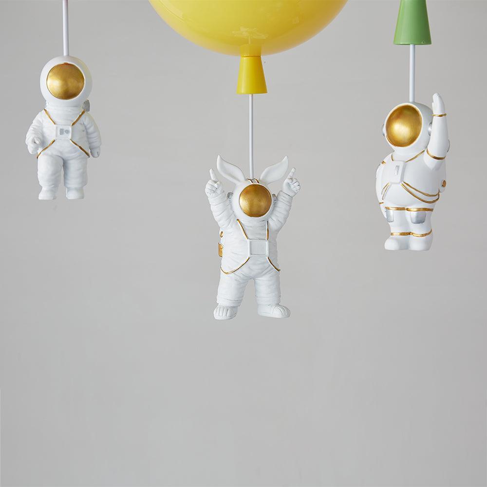 Candeeiro de teto Lumanelle Astronauta Balão brilhante para quarto de criança