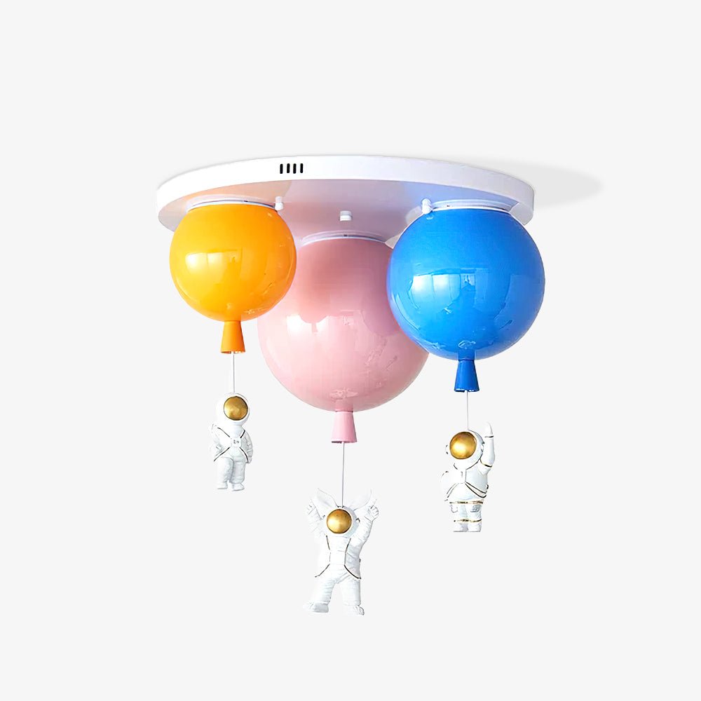Candeeiro de teto Lumanelle Astronauta Balão brilhante para quarto de criança
