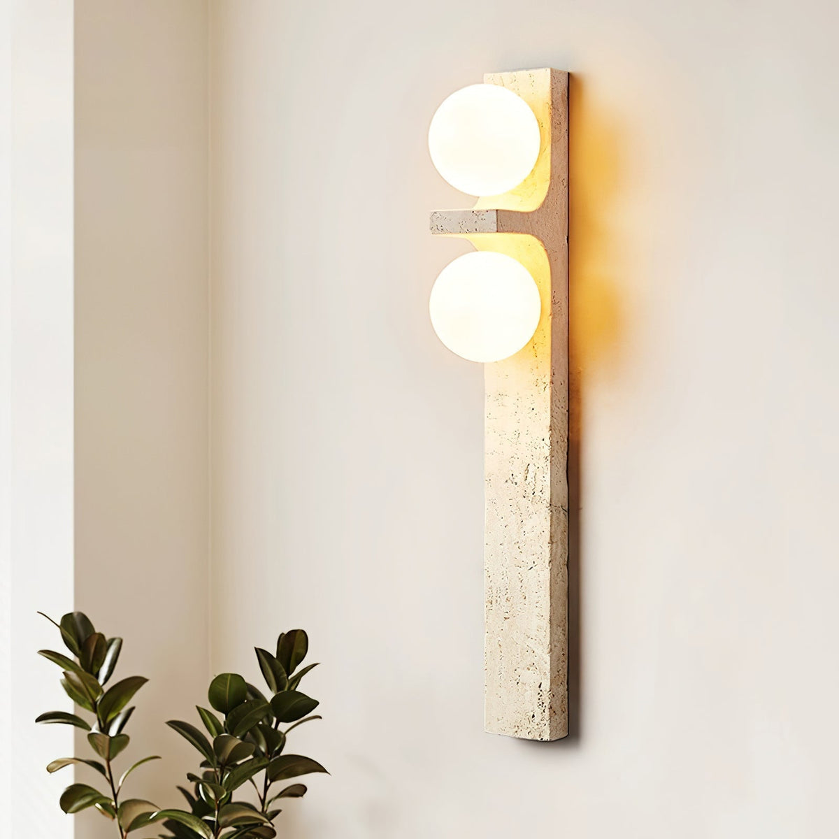 Cassiopeia Travertine Wall Light