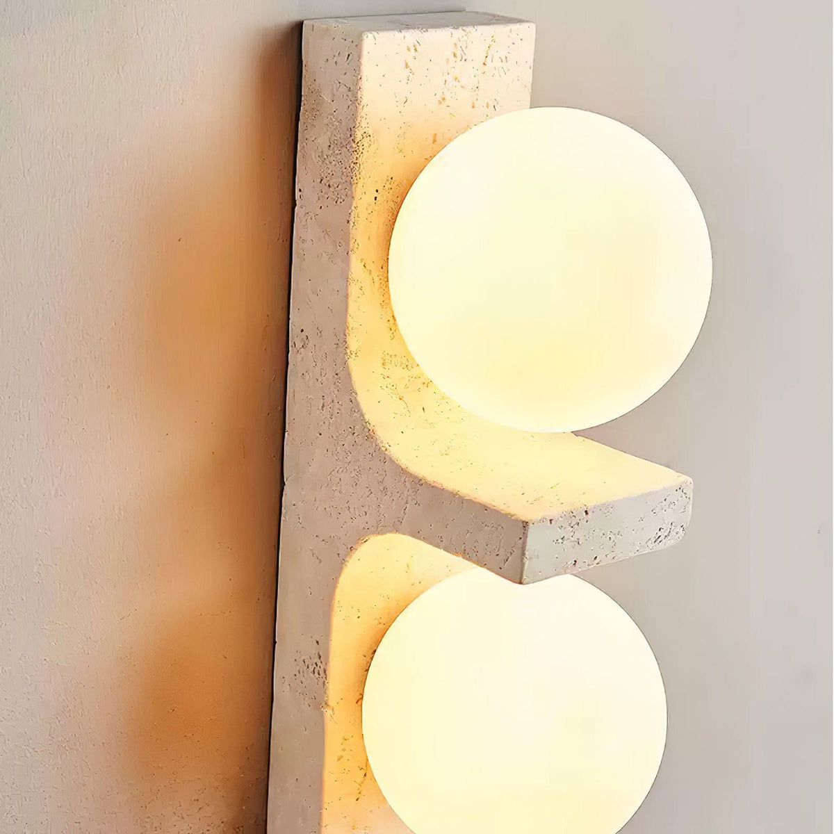 Eirikuvys Organisk Modern Minimalistisk Vägglampa i travertin