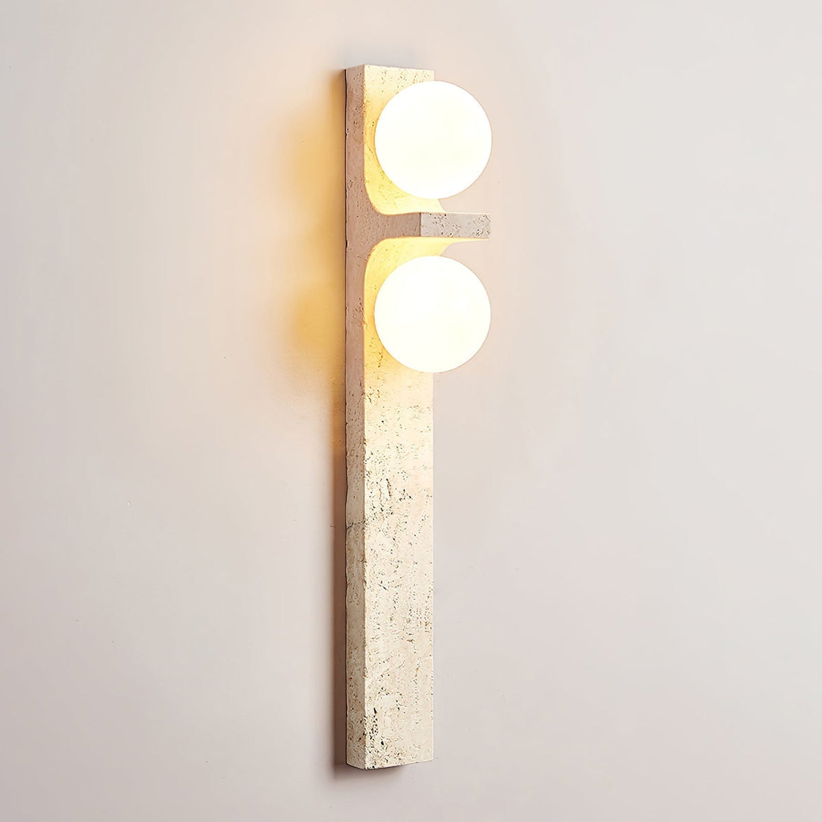 Eirikuvys Organisk Modern Minimalistisk Vägglampa i travertin