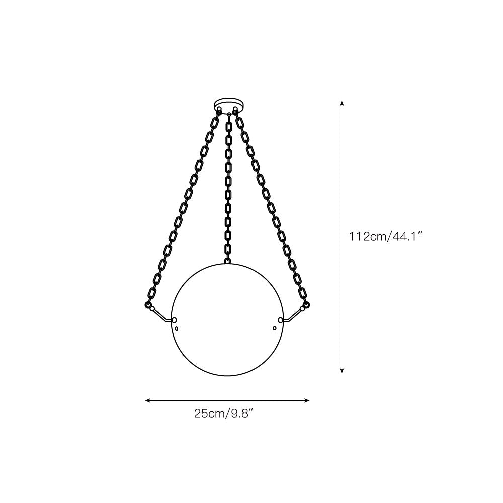 Himinuvys moderne minimalistiske pendellampe i alabast
