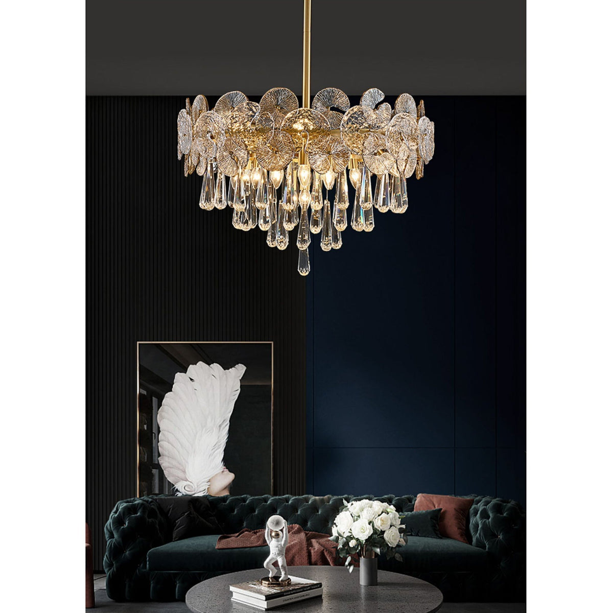 Caeluvyo postmoderne luksuriøs elegant krystal lysekrone