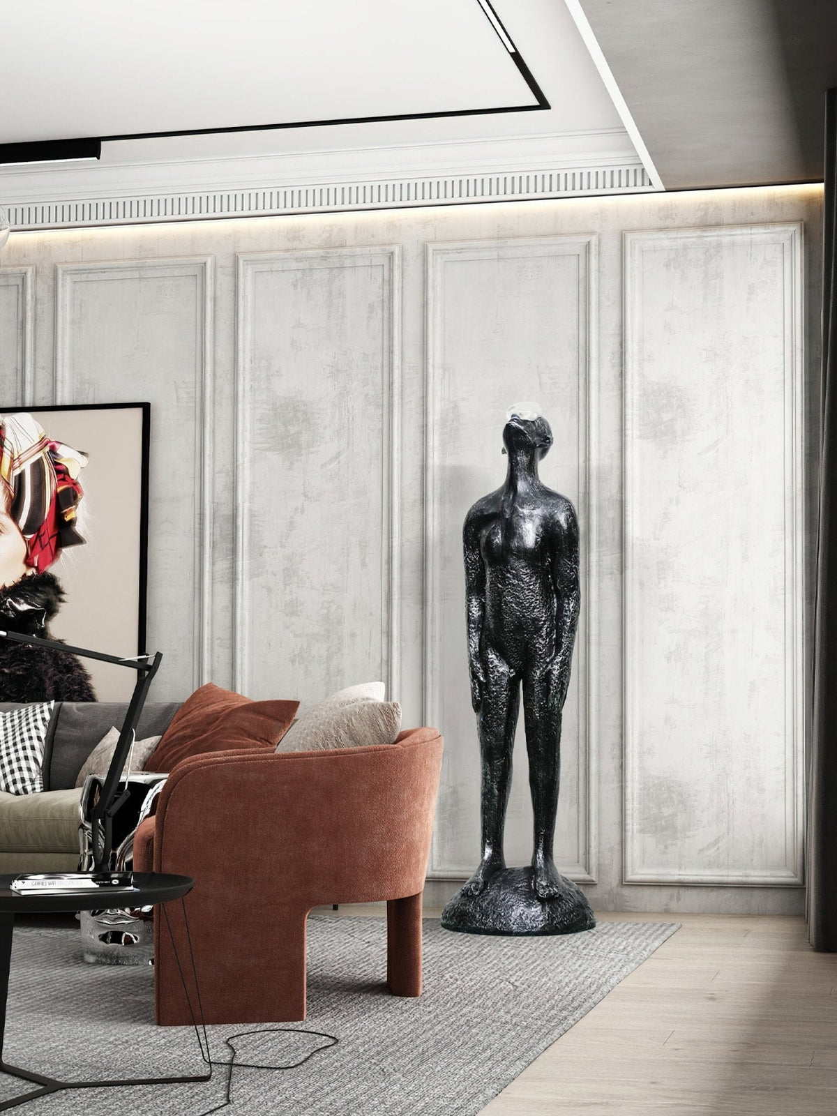 Tron Guardian Sculpture Floor Ornaments