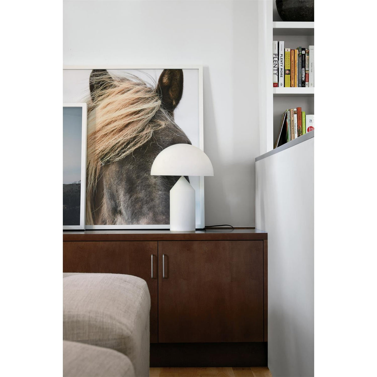 Mossie-bordlampe i alabast