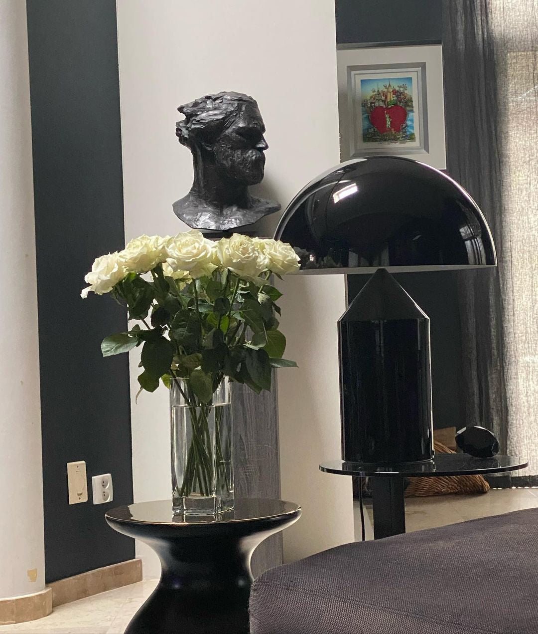 Selisina industriell minimalistisk bordslampa