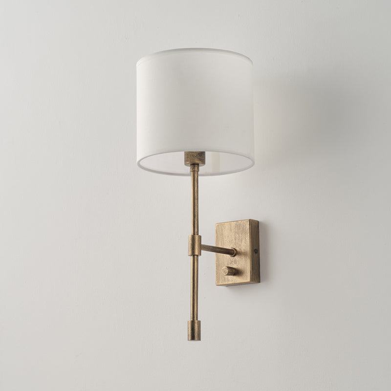 Eirikuvyo Modern Minimalistisk Vägglampa i metall och tyg