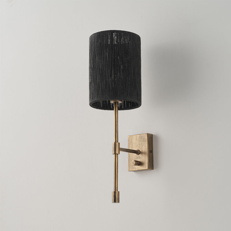 Eirikuvyo Modern Minimalistisk Vägglampa i metall och tyg