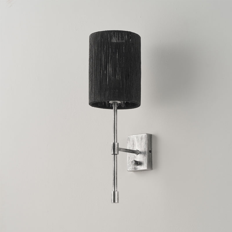 Eirikuvyo Modern Minimalistisk Vägglampa i metall och tyg