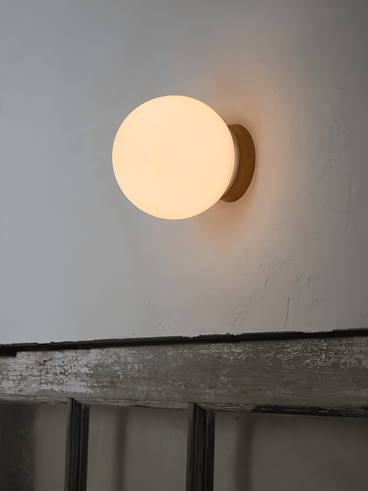 Mirov klotformad vägglampa i glas