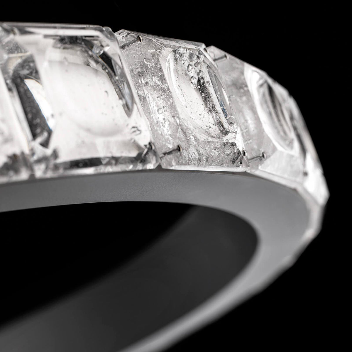 Avzorion modern minimalistisk ringformad kristallkrona