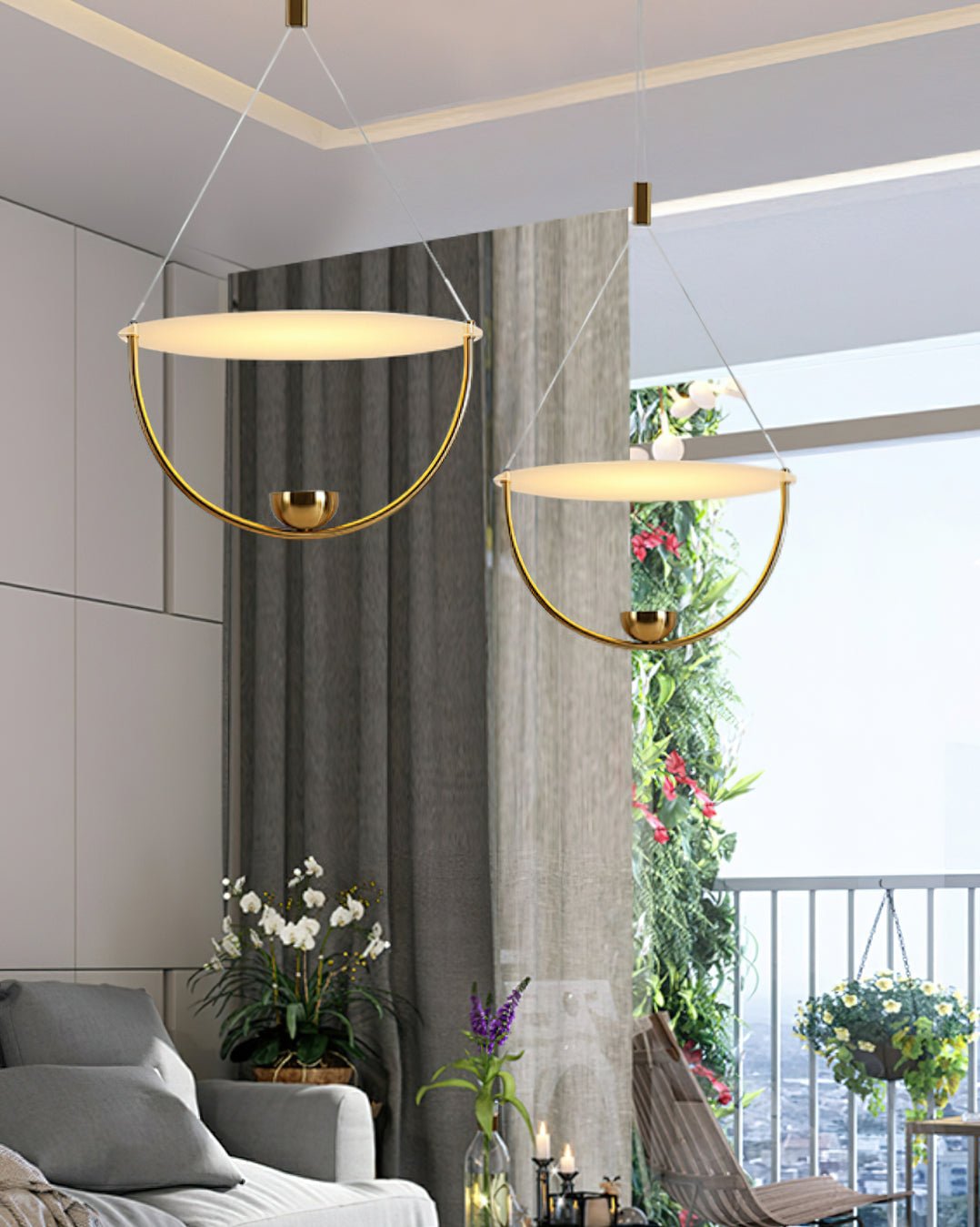 Vecaros Moderni minimalistinen kiekkoriippuvalaisin