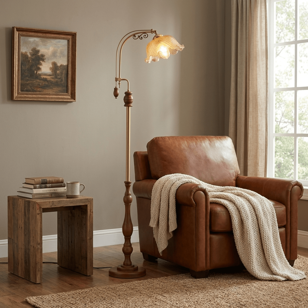 Avenorena Wentworth-gulvlampe