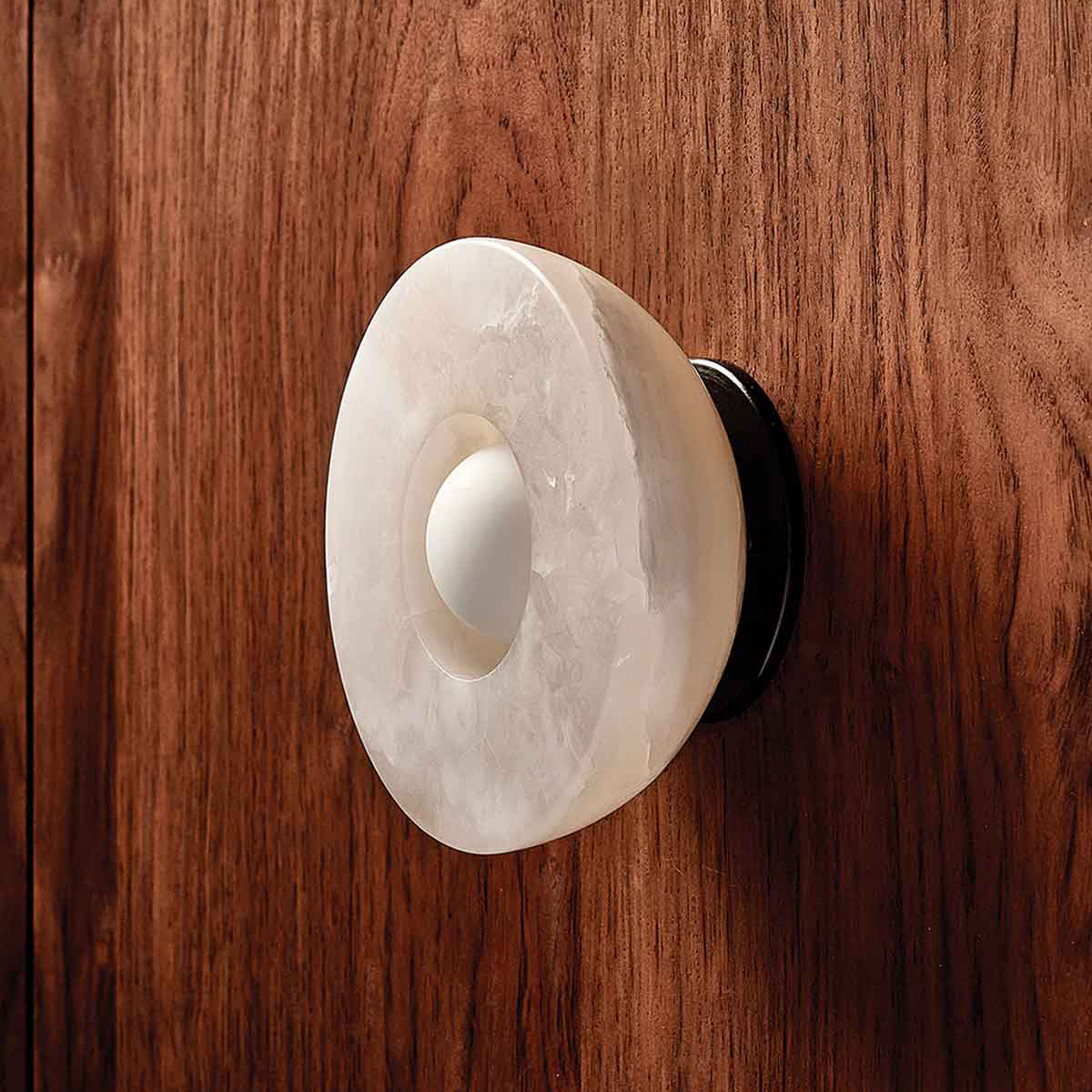 Lioruielle ytmonterad vägglampa i glas