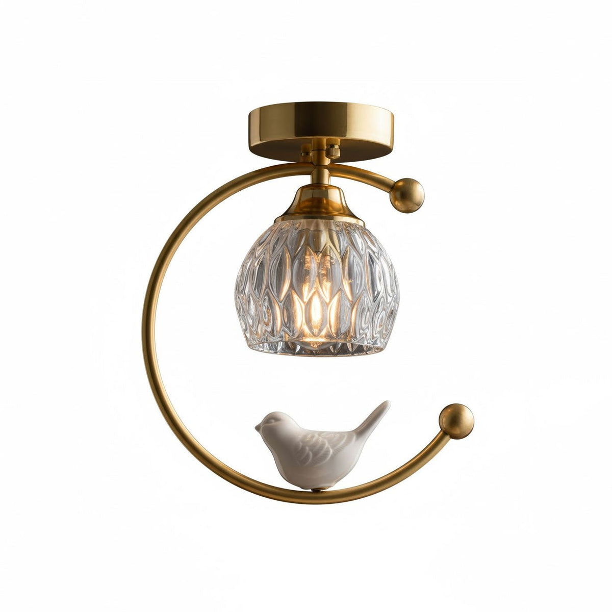 Otis Linearo kunstnerisk keramisk fugleloftlampe