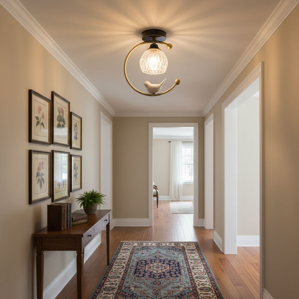 Otis Linearo kunstnerisk keramisk fugleloftlampe
