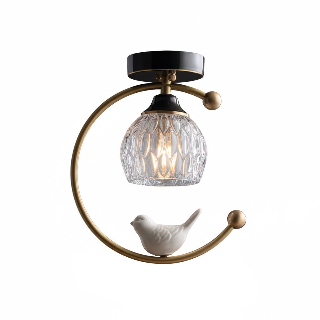 Otis Linearo kunstnerisk keramisk fugleloftlampe