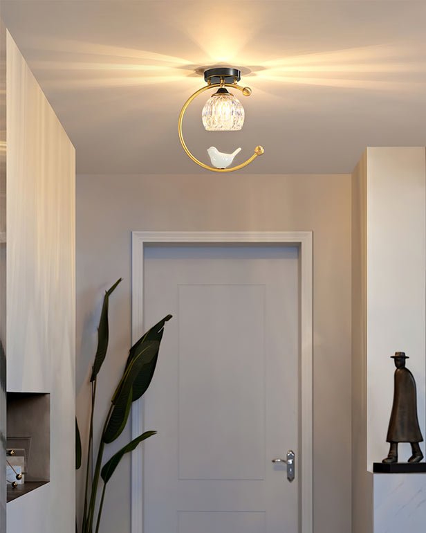 Otis Linearo kunstnerisk keramisk fugleloftlampe