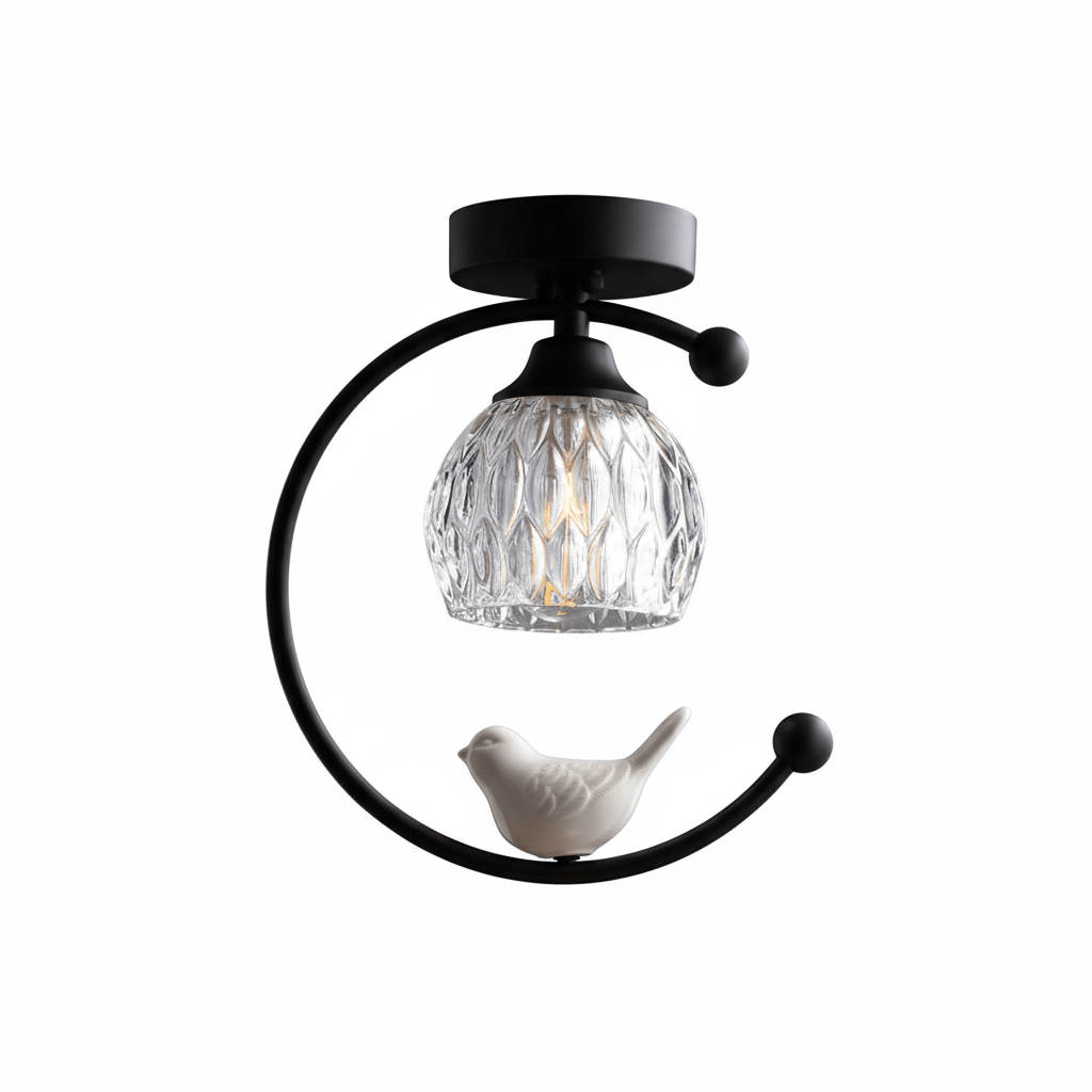 Otis Linearo kunstnerisk keramisk fugleloftlampe
