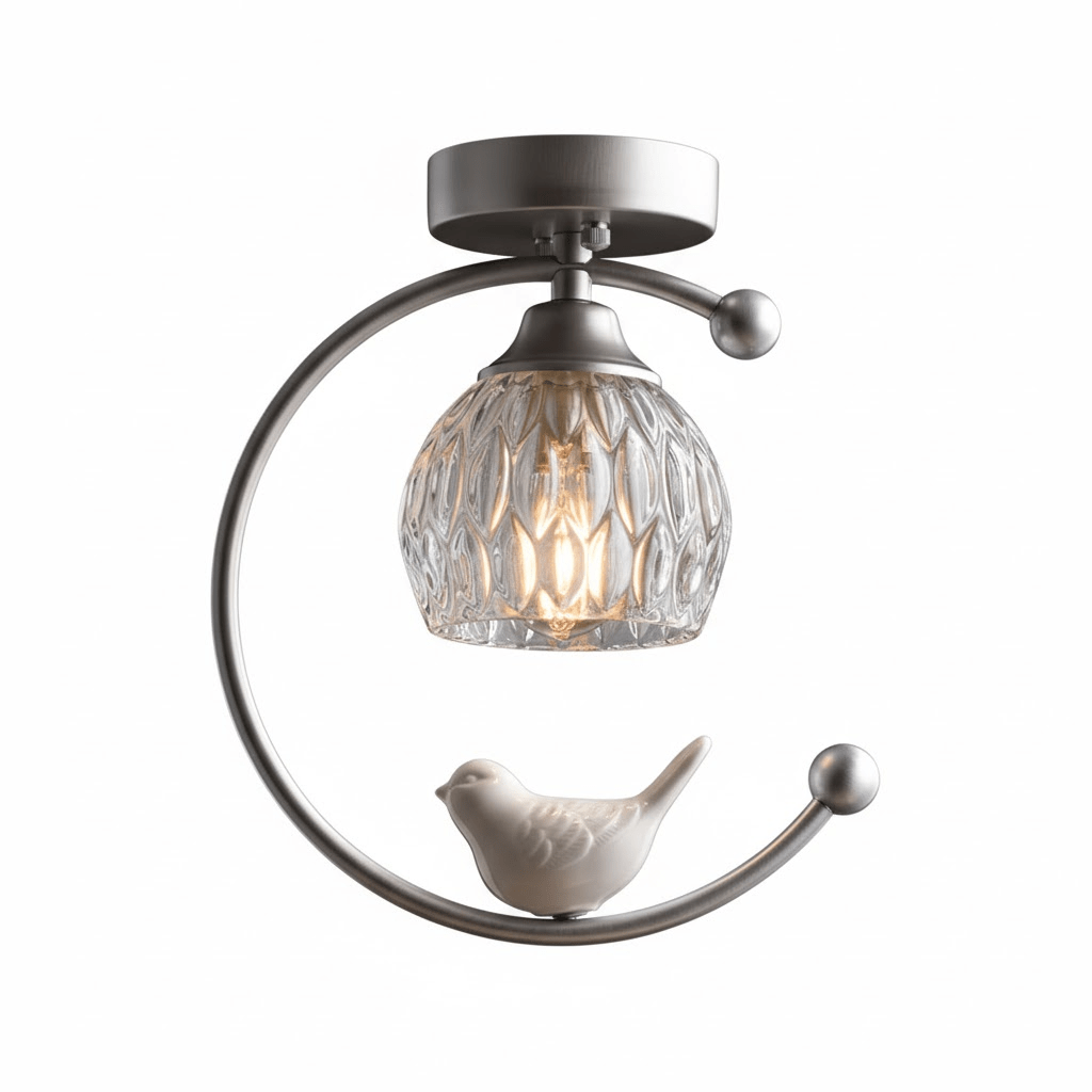 Otis Linearo kunstnerisk keramisk fugleloftlampe