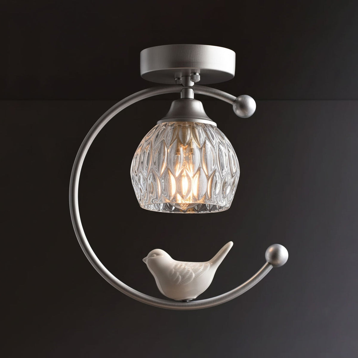 Otis Linearo kunstnerisk keramisk fugleloftlampe