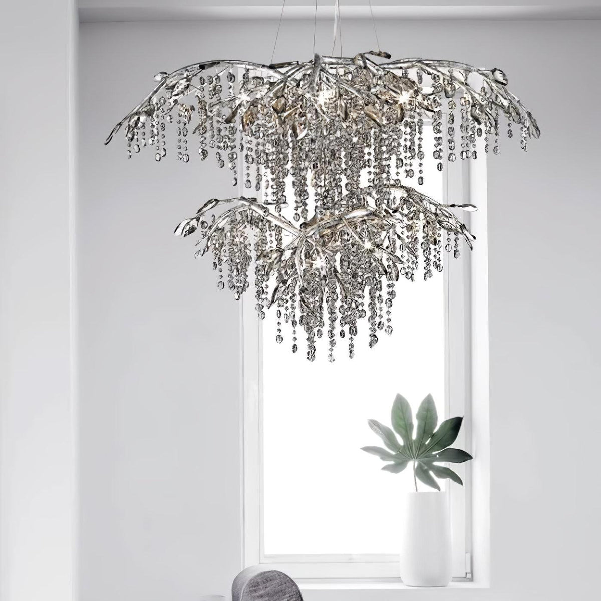 Candeeiro de lustre em cristal Luxiiel, de luxo pós-moderno, Crepúsculo