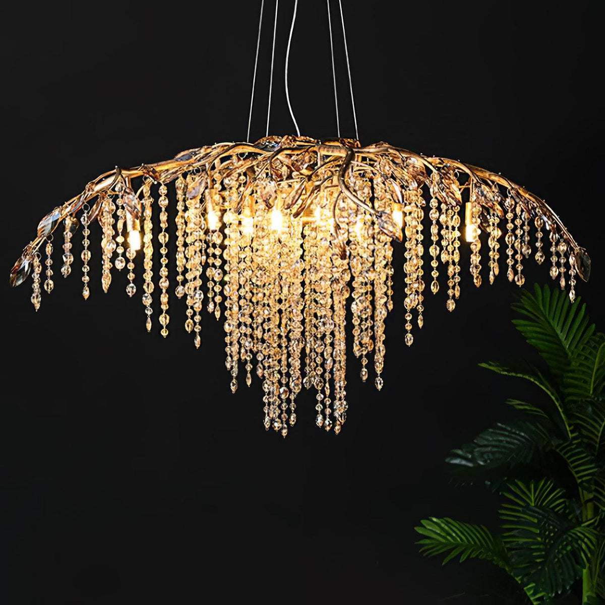 Candeeiro de lustre em cristal Luxiiel, de luxo pós-moderno, Crepúsculo