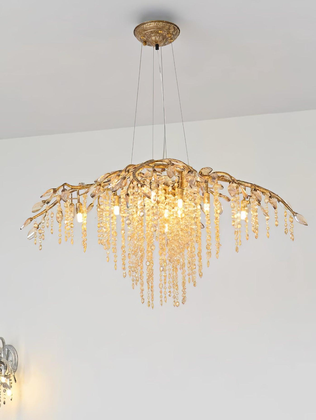 Candeeiro de lustre em cristal Luxiiel, de luxo pós-moderno, Crepúsculo