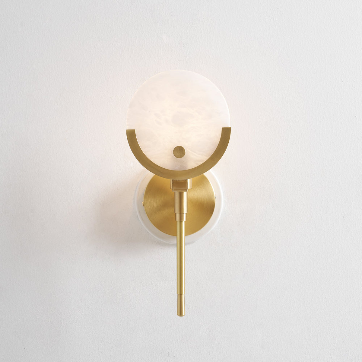 Aminex sfærisk væglampe i alabast