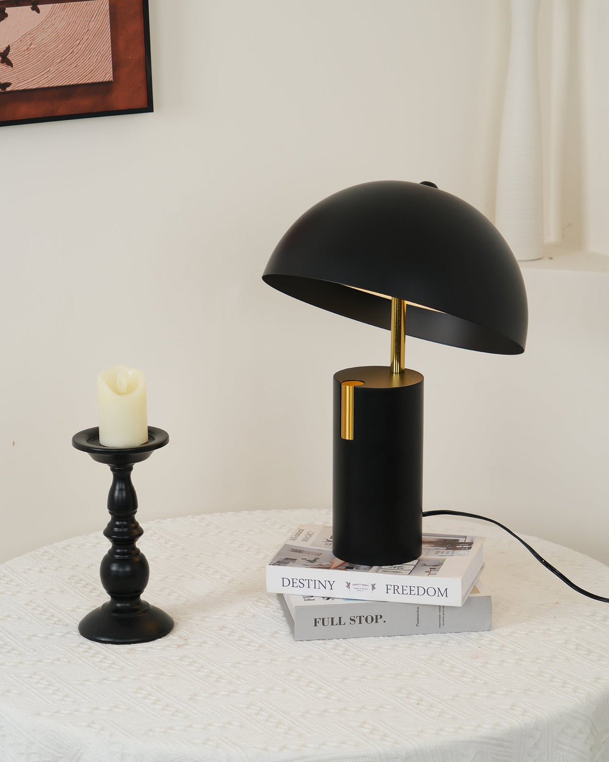 Candeeiro de mesa industrial de aço Veroca